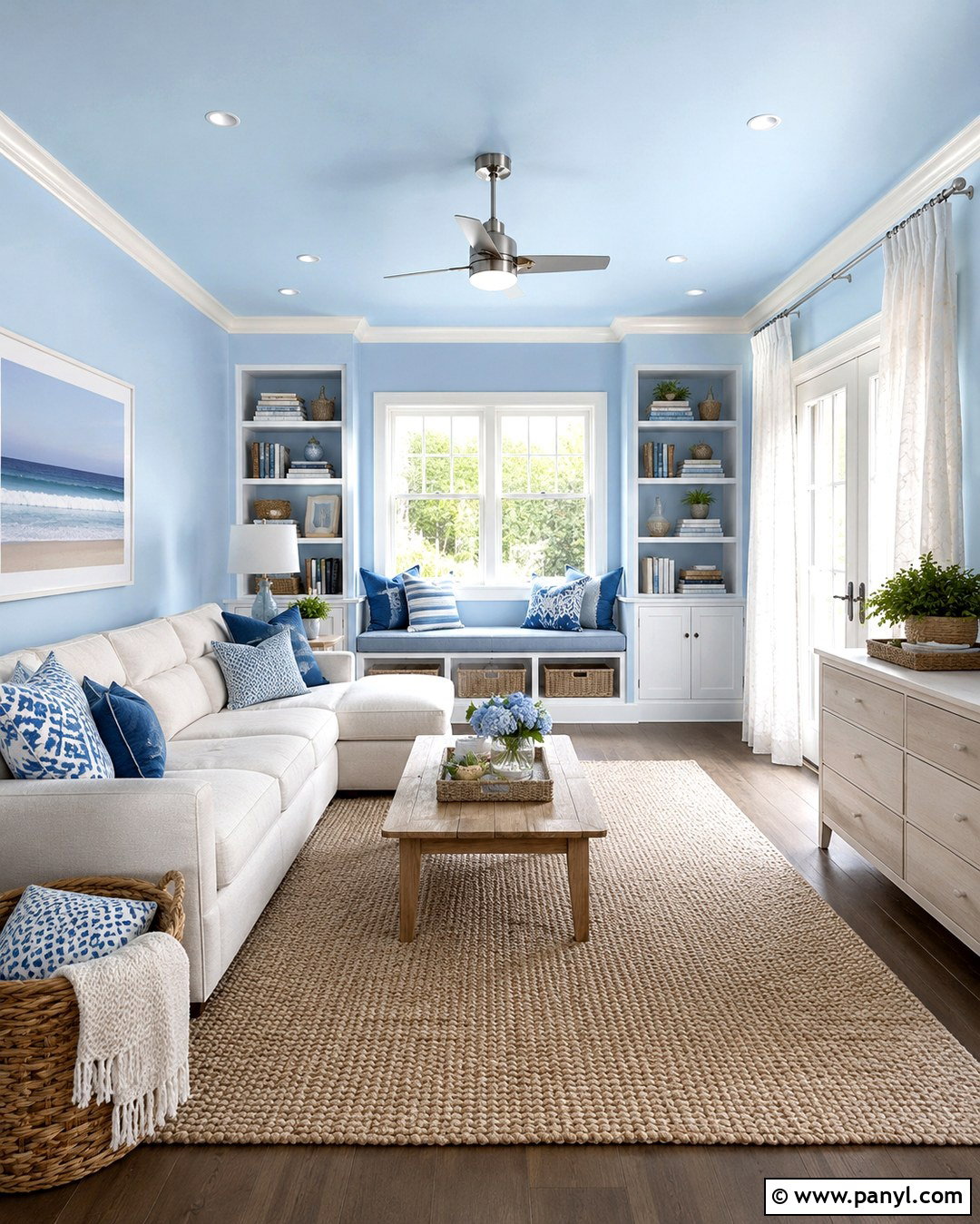 Sky Blue Bonus Room Walls - 20 Bonus Room Wall Color Ideas
