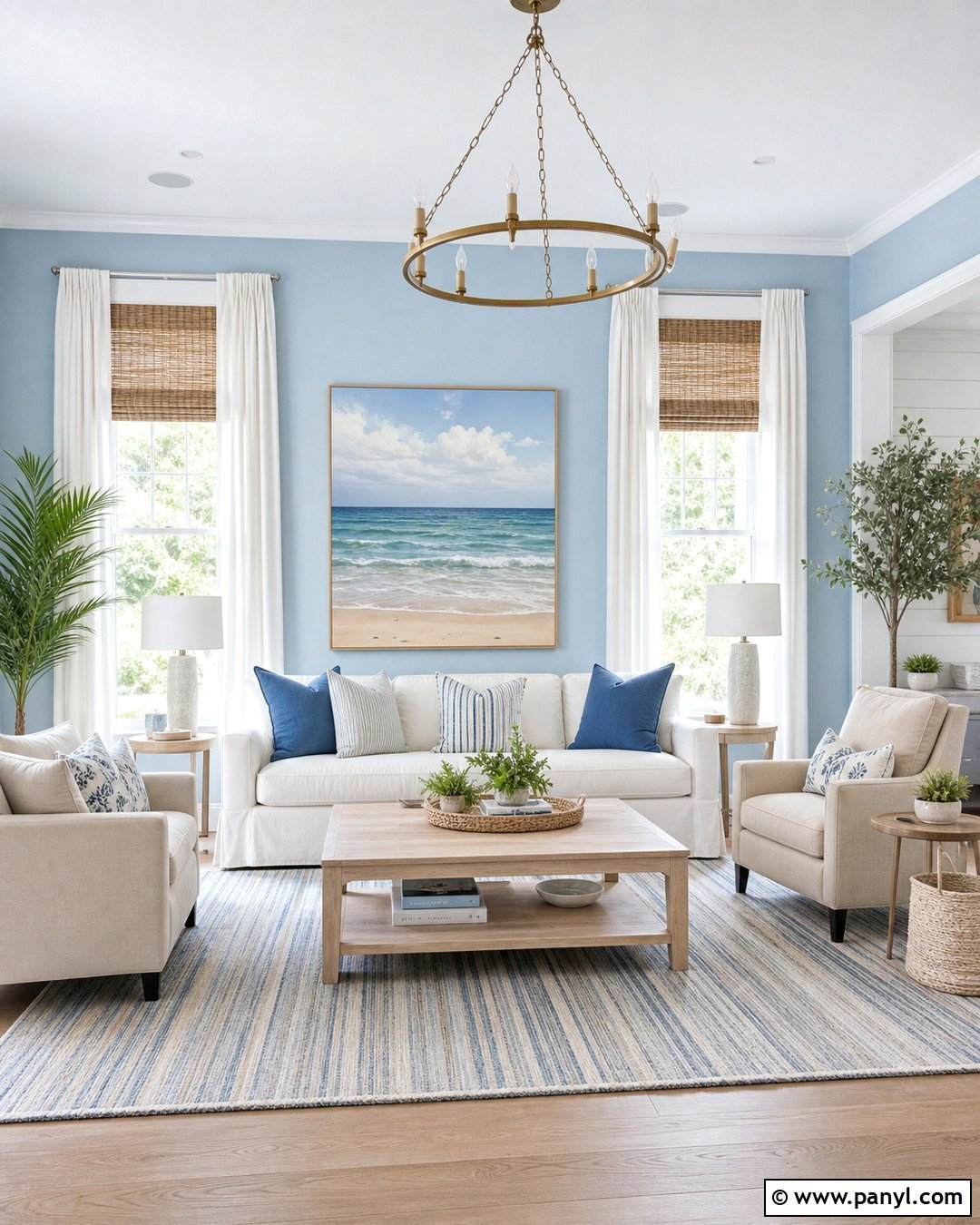 Sky Blue Drawing Room Walls - 30 drawing room wall color ideas
