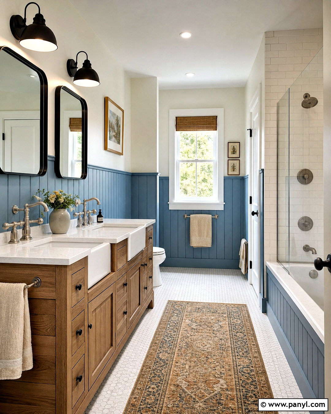 Sky Blue Farmhouse Bathroom - 20 sky blue bathroom ideas