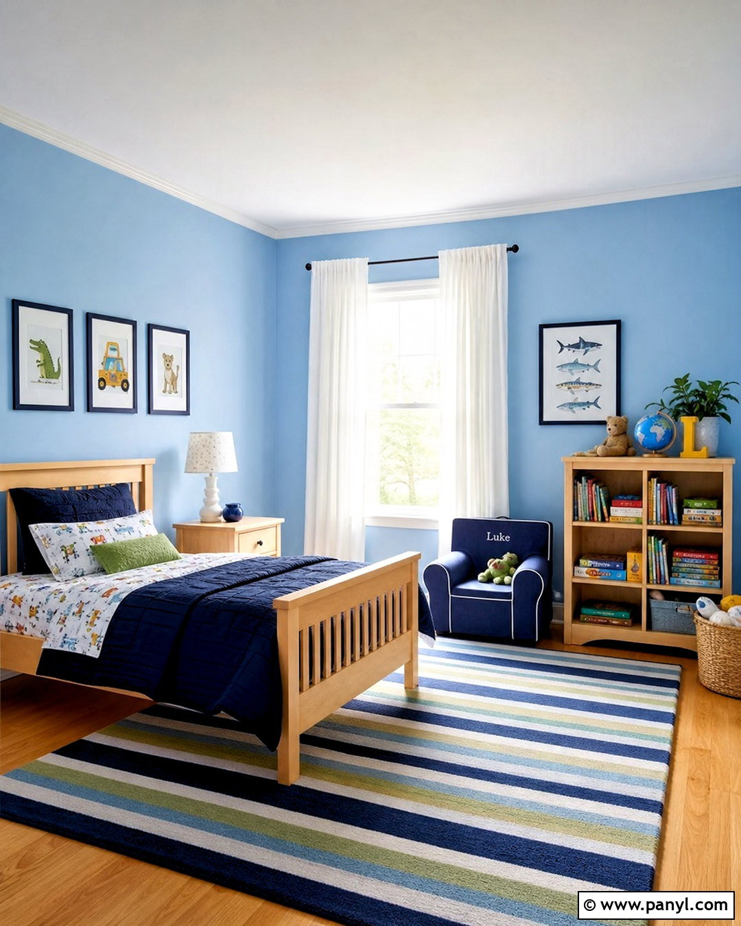 Sky Blue Kids Room - 20 kids room wall color ideas