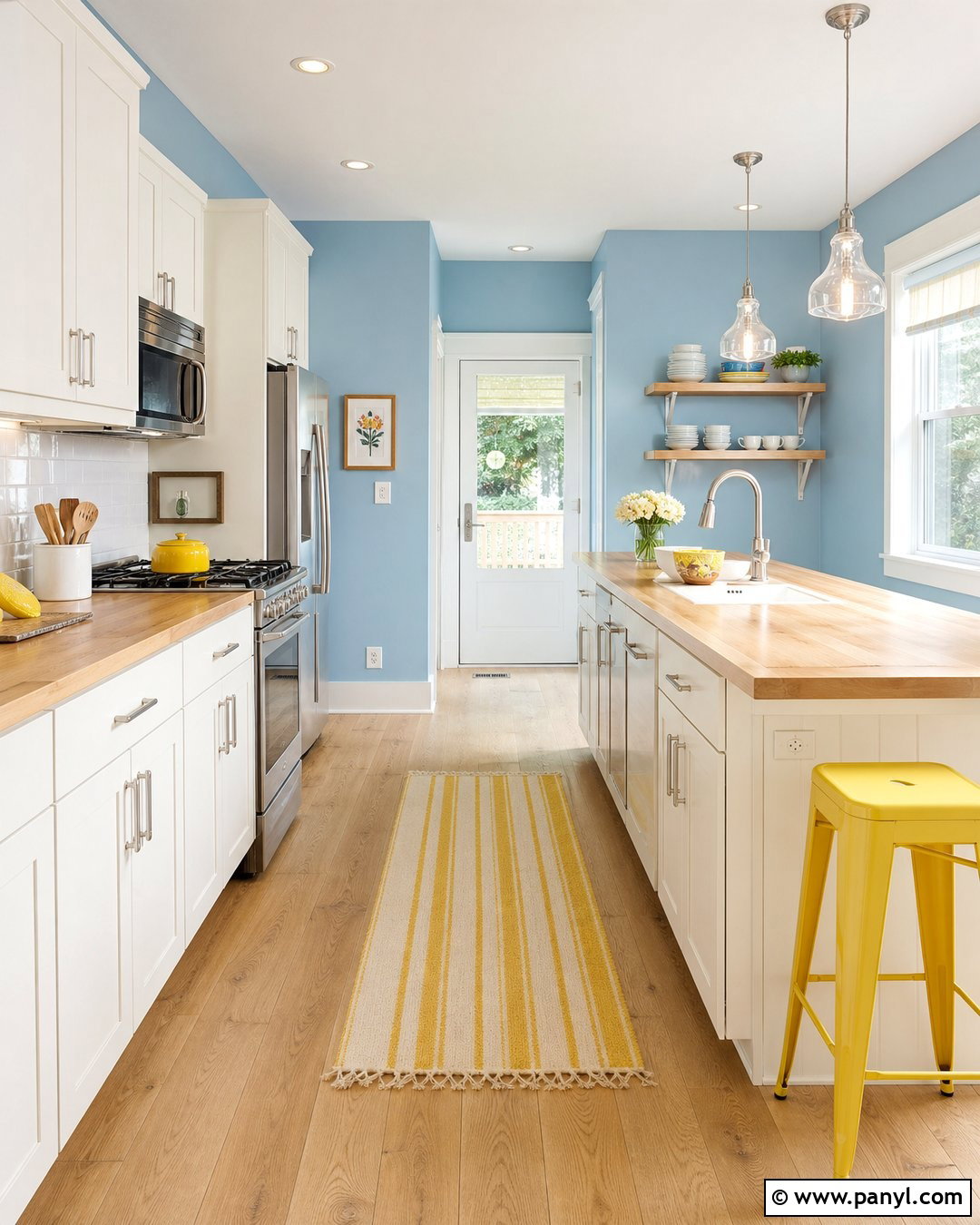 Sky Blue Kitchen Walls - 35 Paint Colors For Kitchen Walls