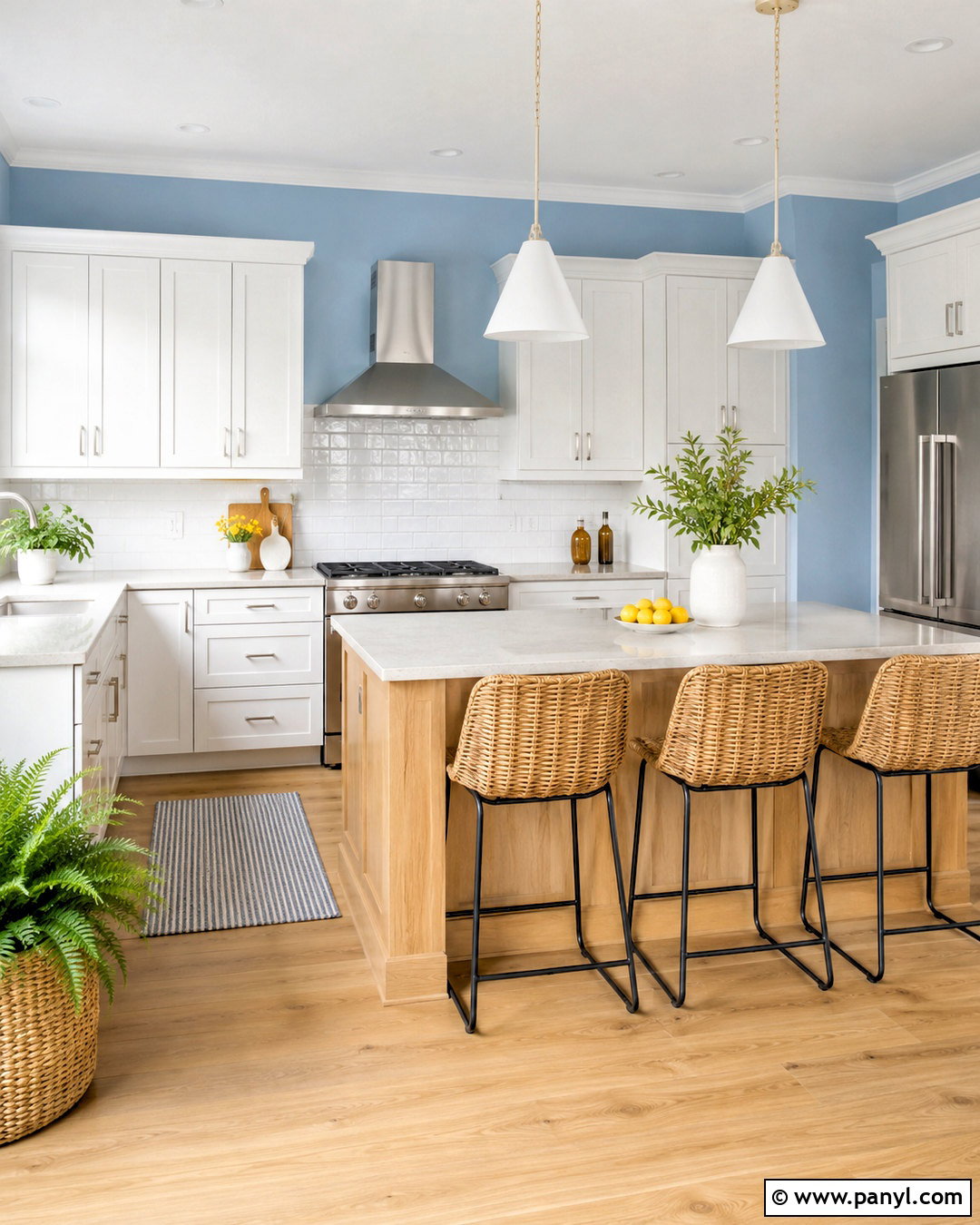 Sky Blue Kitchen Walls - 40 kitchen colors for walls