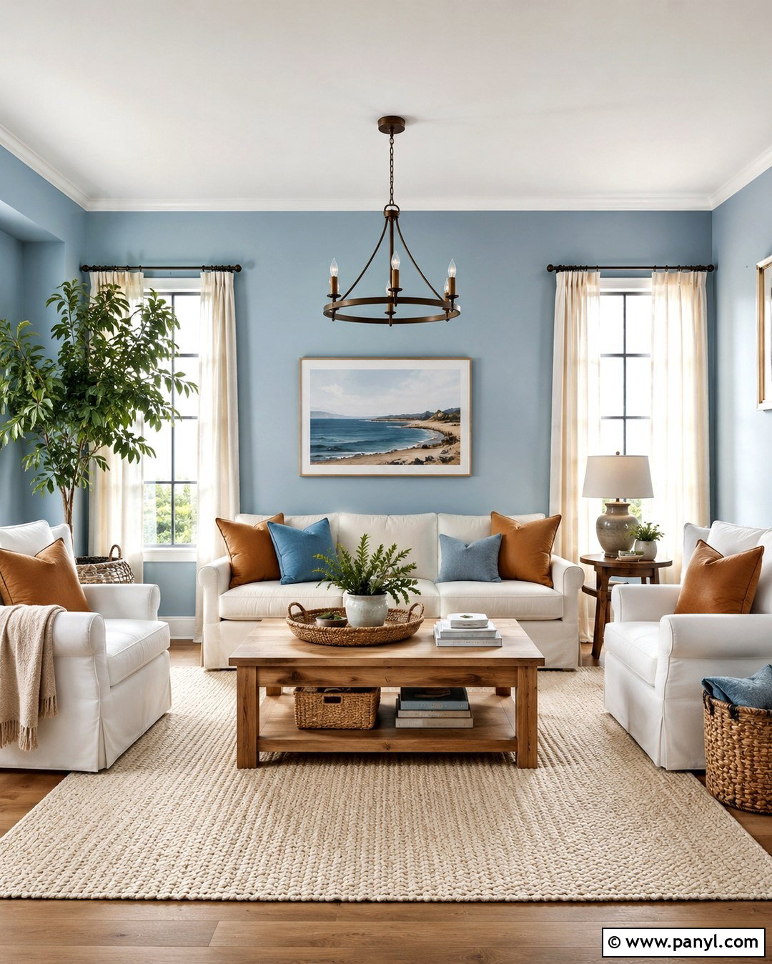Sky Blue Living Room Walls - 20 Shades Of Blue For Walls