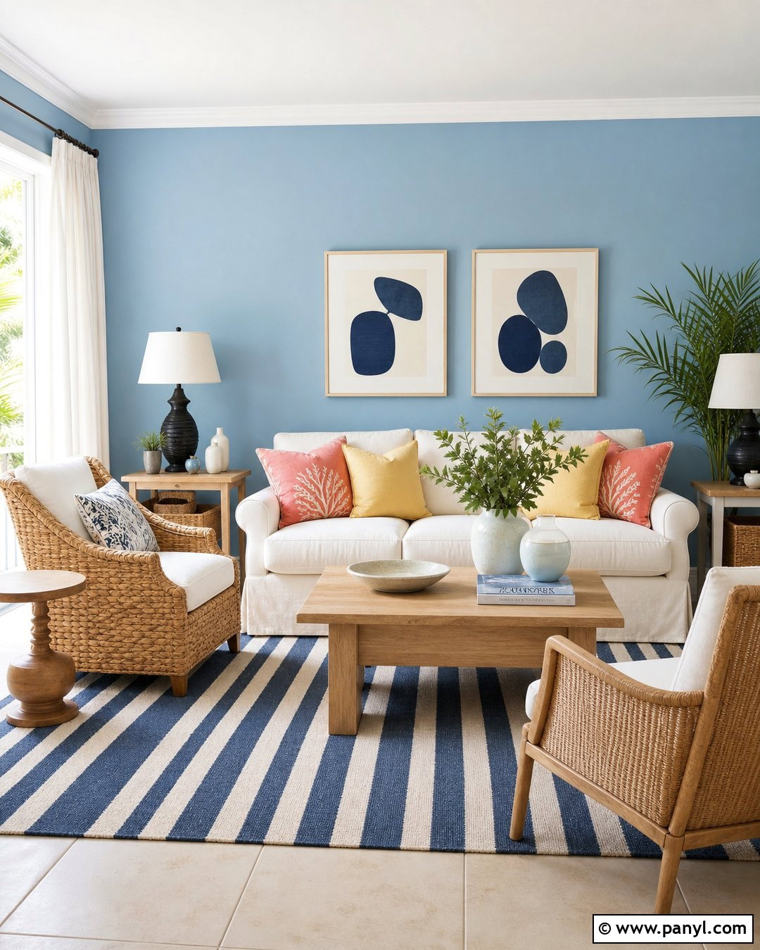 Sky Blue Living Room Walls - 45 wall colors for living room ideas