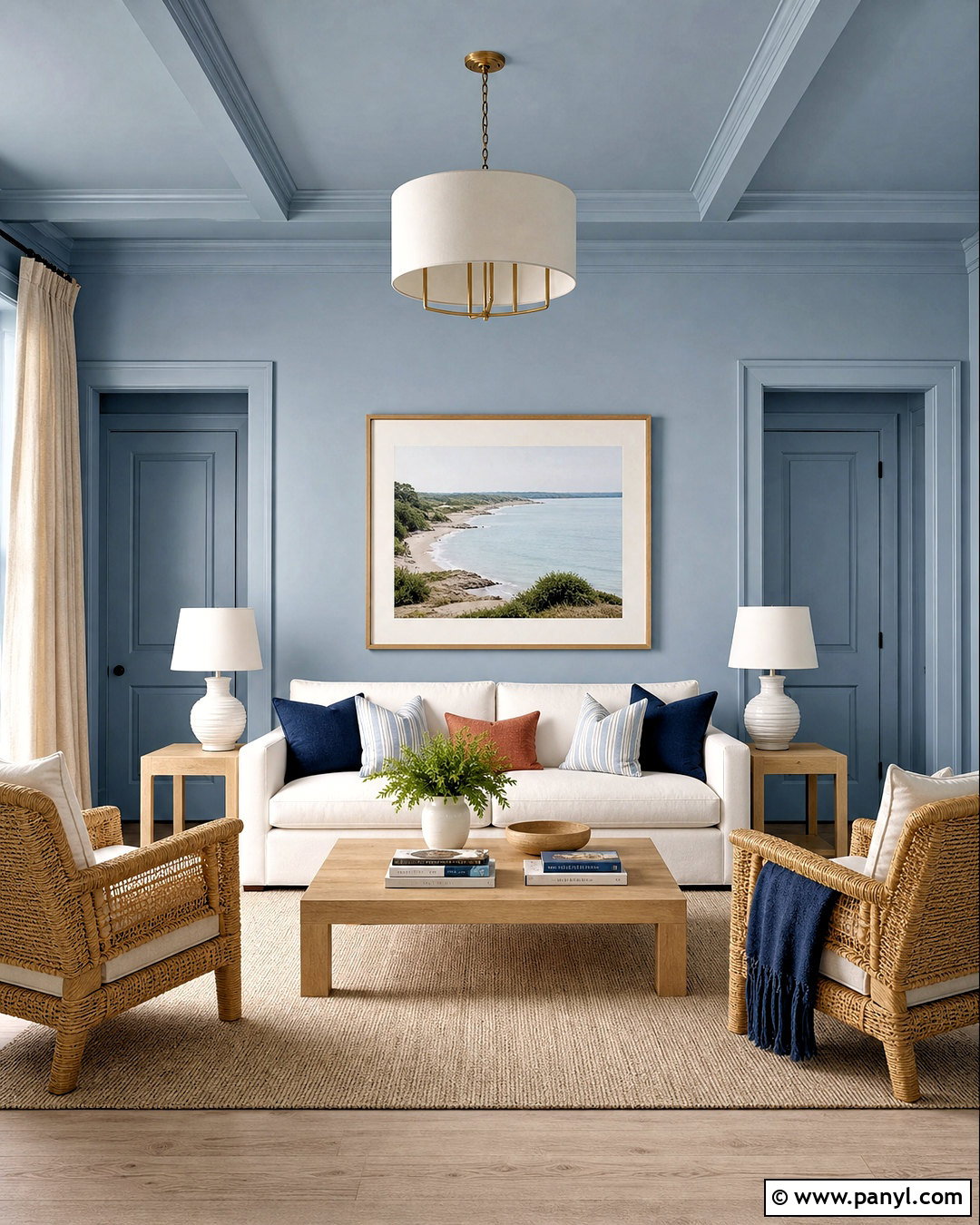 Sky Blue Living Room Walls And Ceiling - 20 wall design ideas living room paint ideas