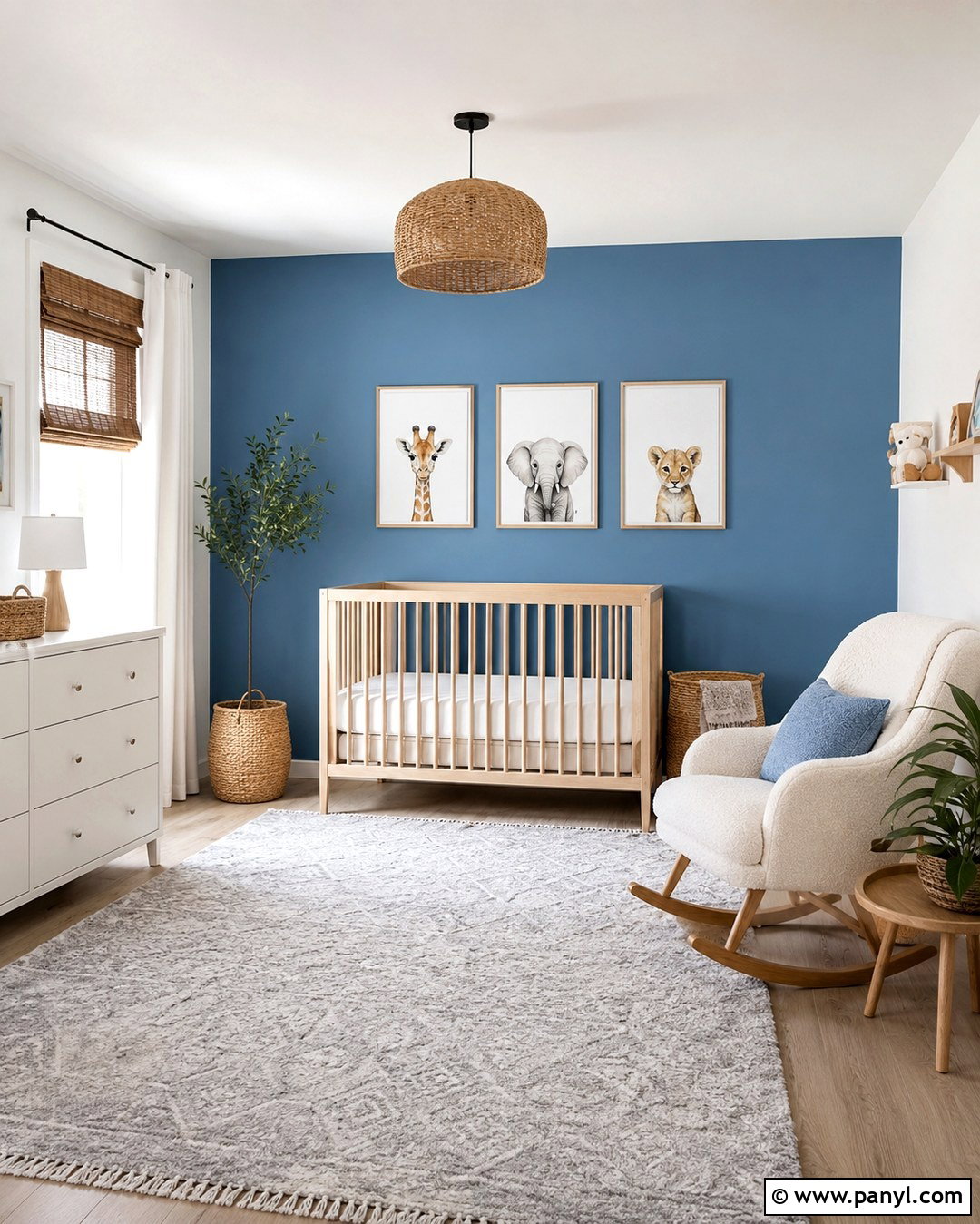 Sky Blue Nursery Accent Wall - 20 White Walls With Blue Accent Wall Ideas