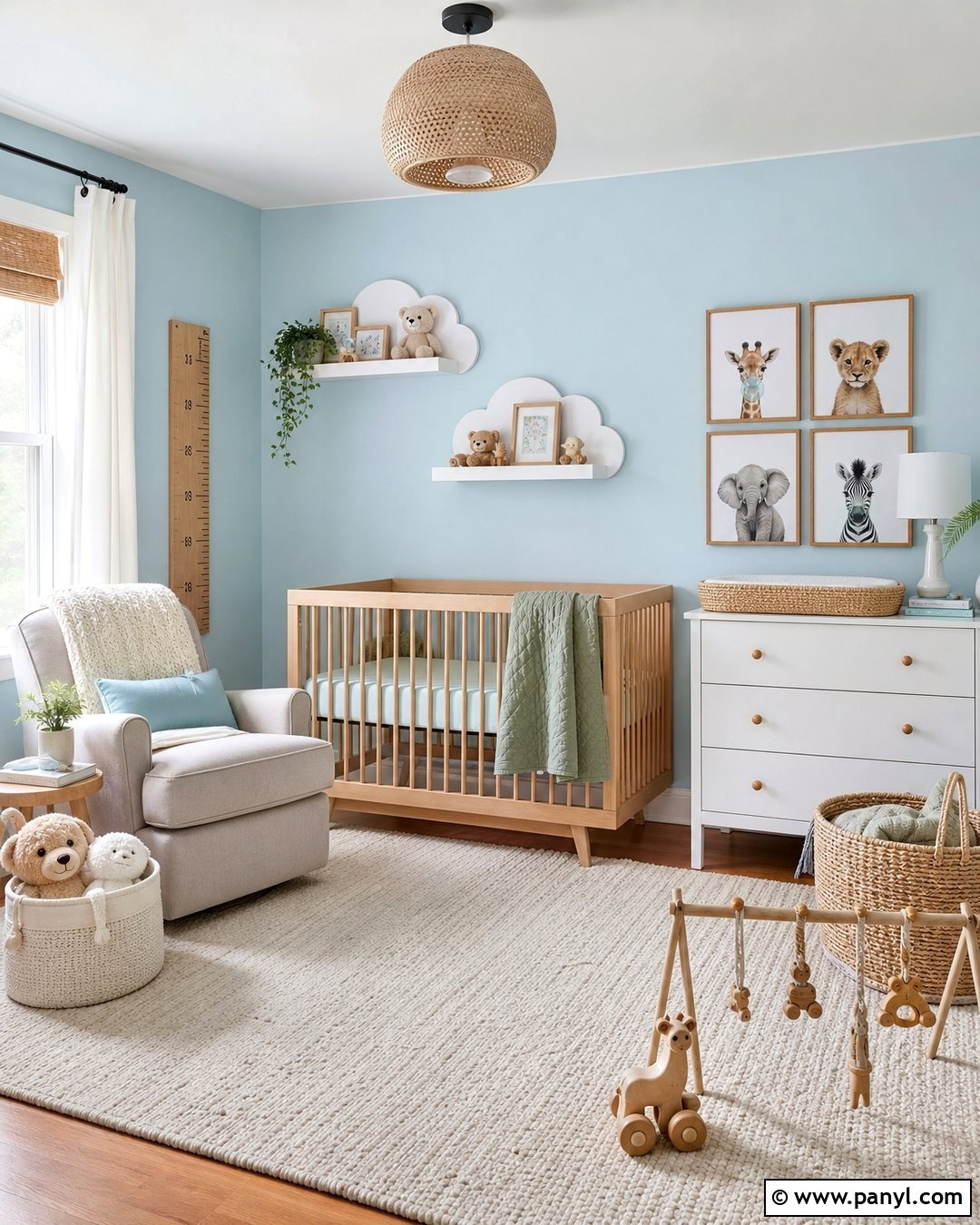 Sky Blue Nursery Walls - 20 Calming Blue Wall Color Ideas