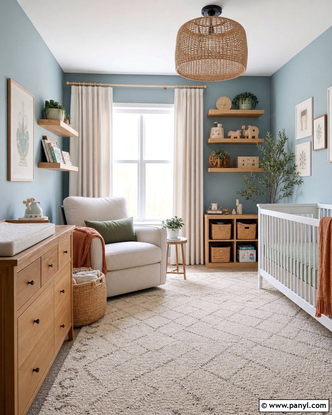 Sky Blue Nursery Walls - 35 Blue Painted Walls