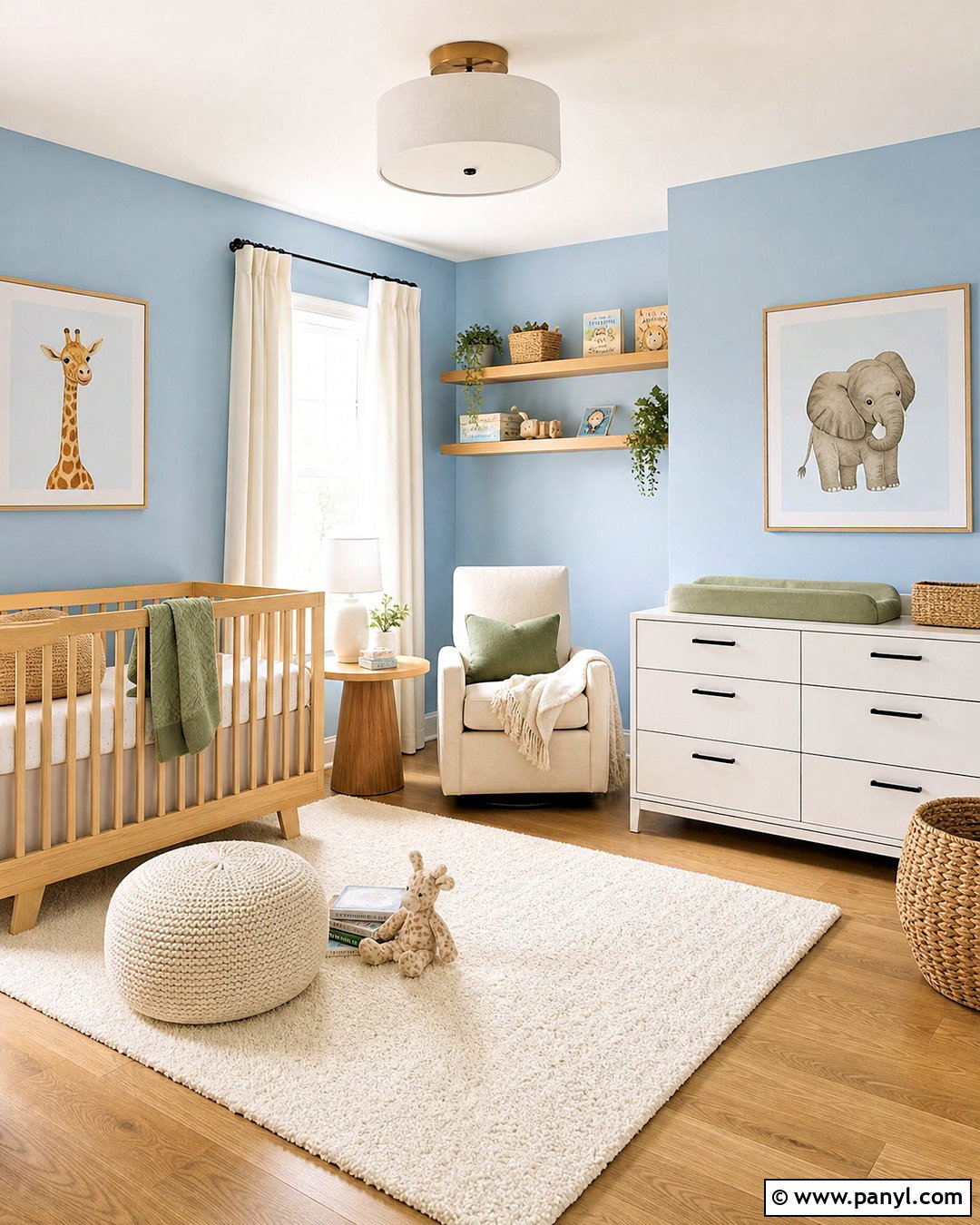 Sky Blue Nursery Walls - 20 blue wall ideas