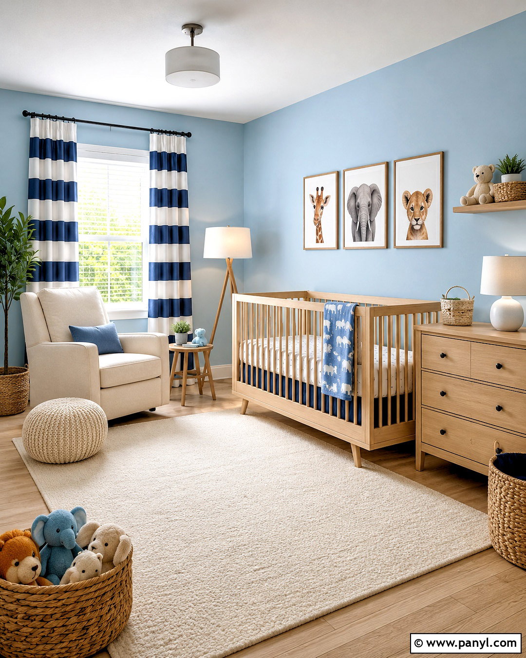 Sky Blue Nursery - 40 blue wall paint ideas