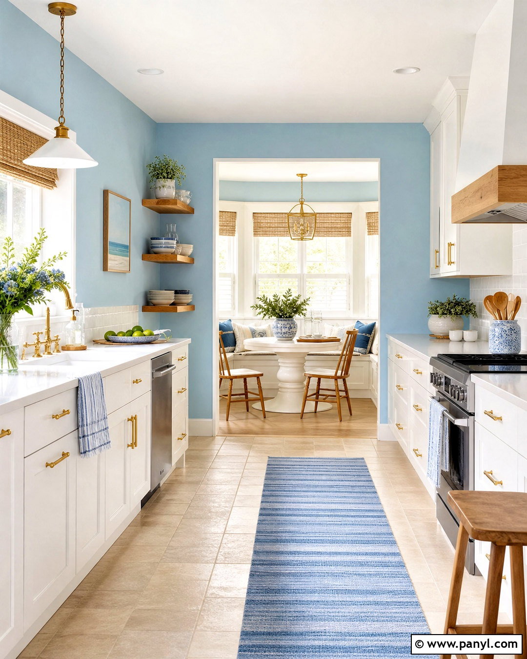 Sky Blue Paint Kitchen - 20 blue interior paint ideas
