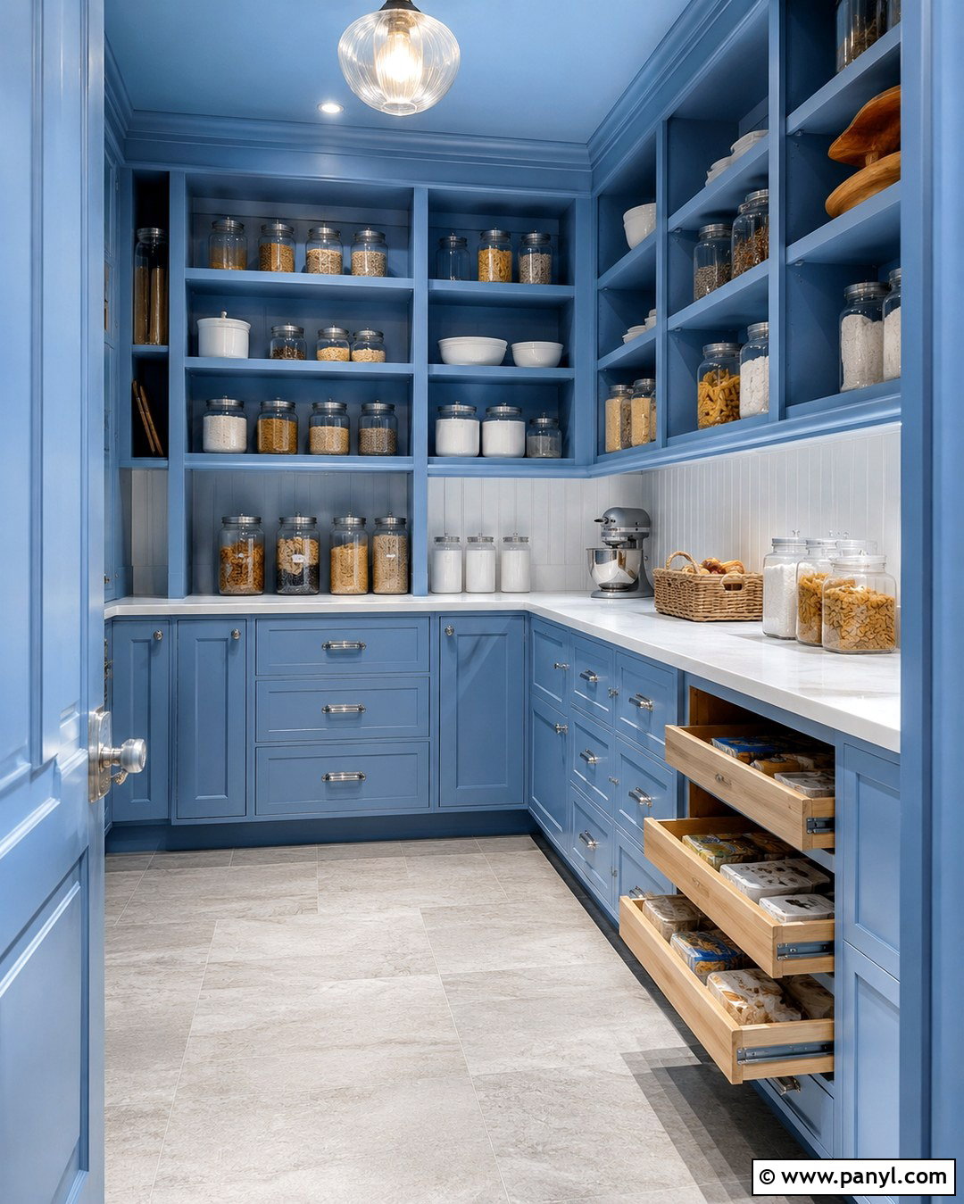 Sky Blue Pantry Color - 20 Bright Pantry Colors