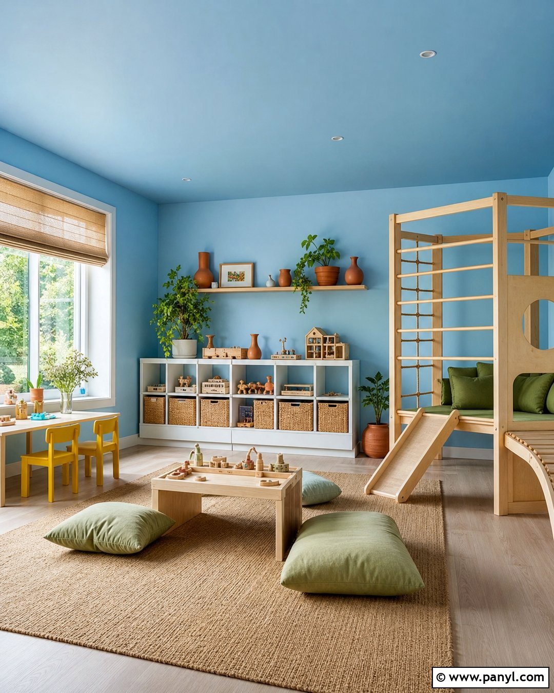 Sky Blue Playroom Wall Color - 35 playroom wall colors