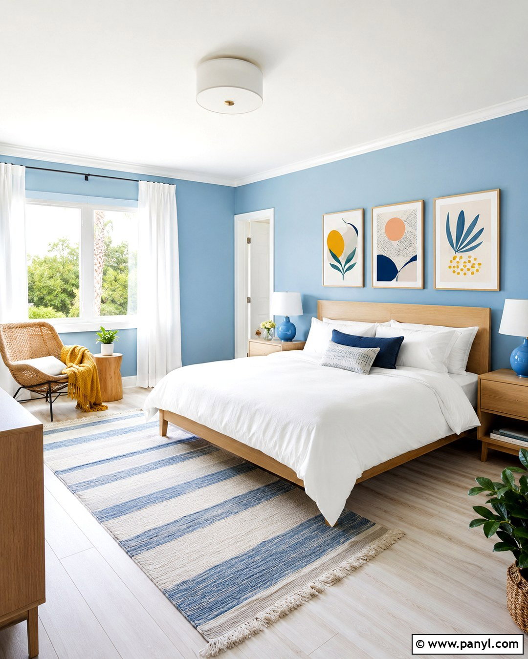 Sky Blue Room - 20 Cute Colours To Paint Your Room Ideas