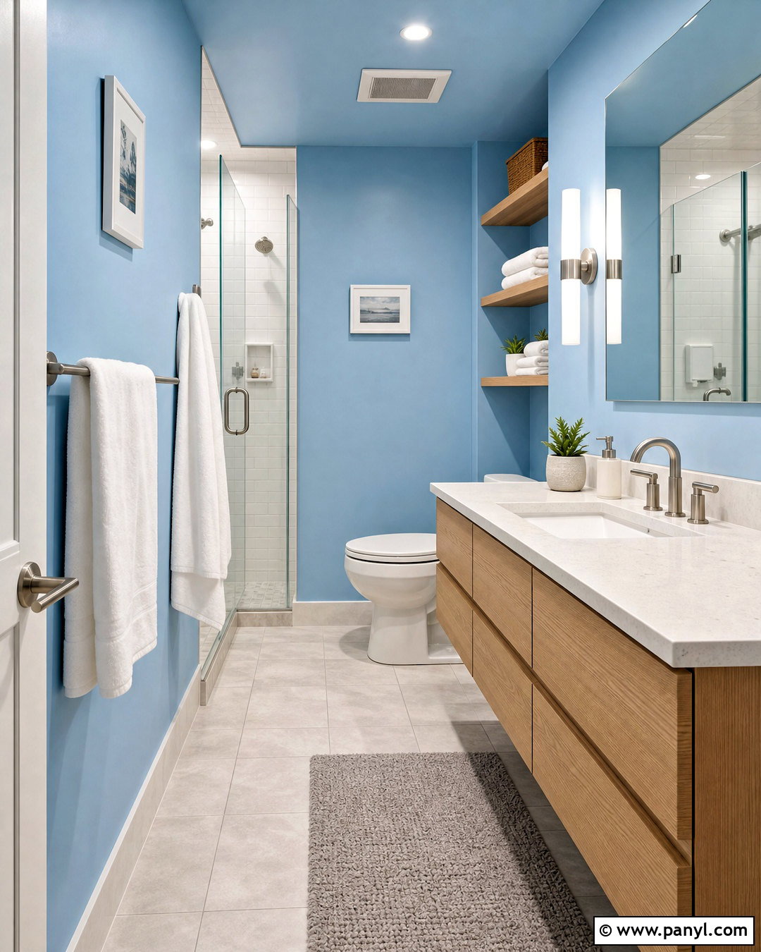 Sky Blue Small Bathroom - 20 small bathroom color ideas paint ideas