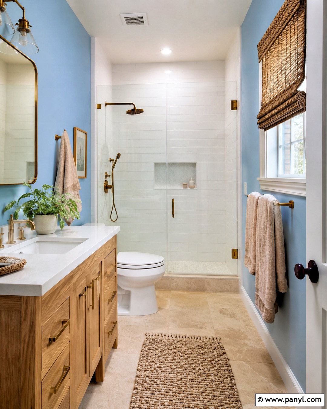 Sky Blue Small Bathroom Walls - 35 small bathroom wall colors
