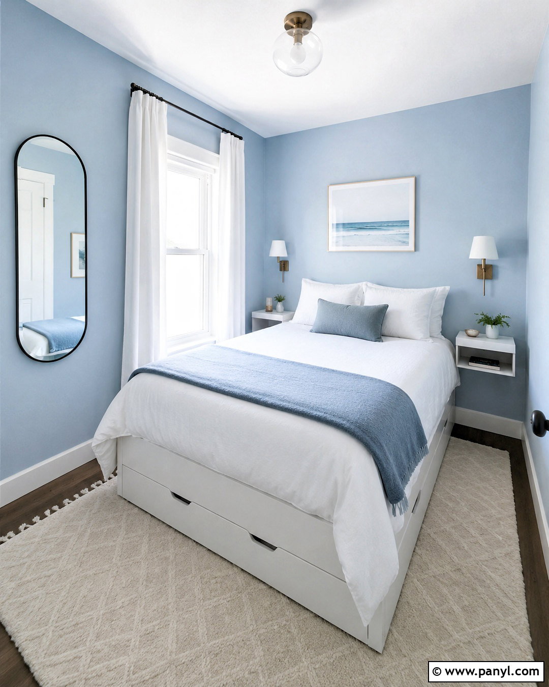 Sky Blue Small Bedroom - 20 sky blue bedroom walls