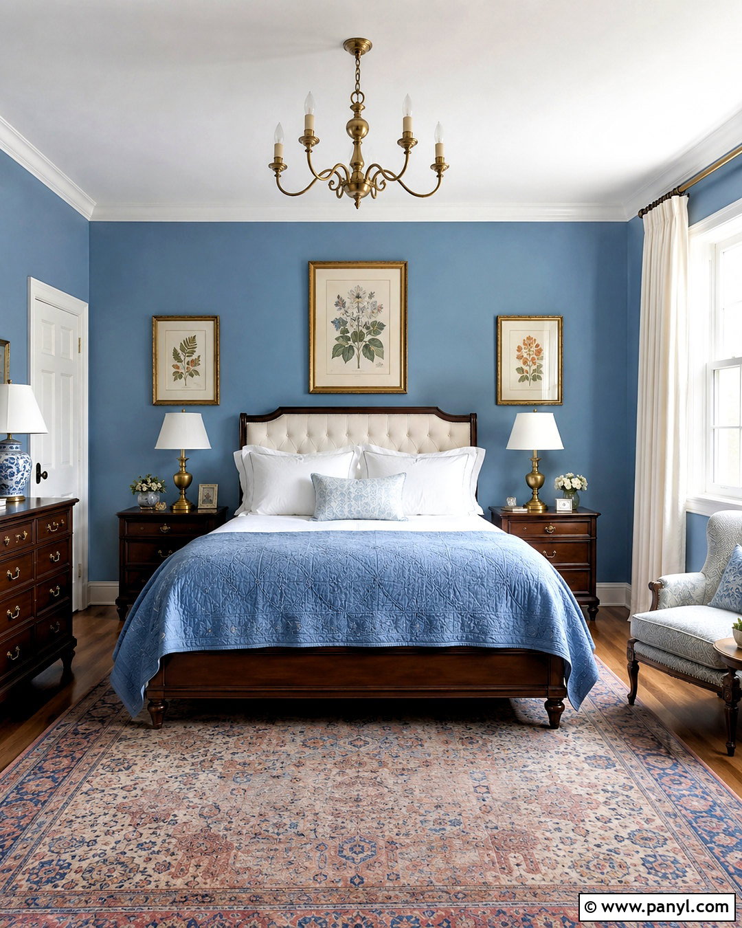 Sky Blue Traditional Bedroom - 20 sky blue bedroom walls