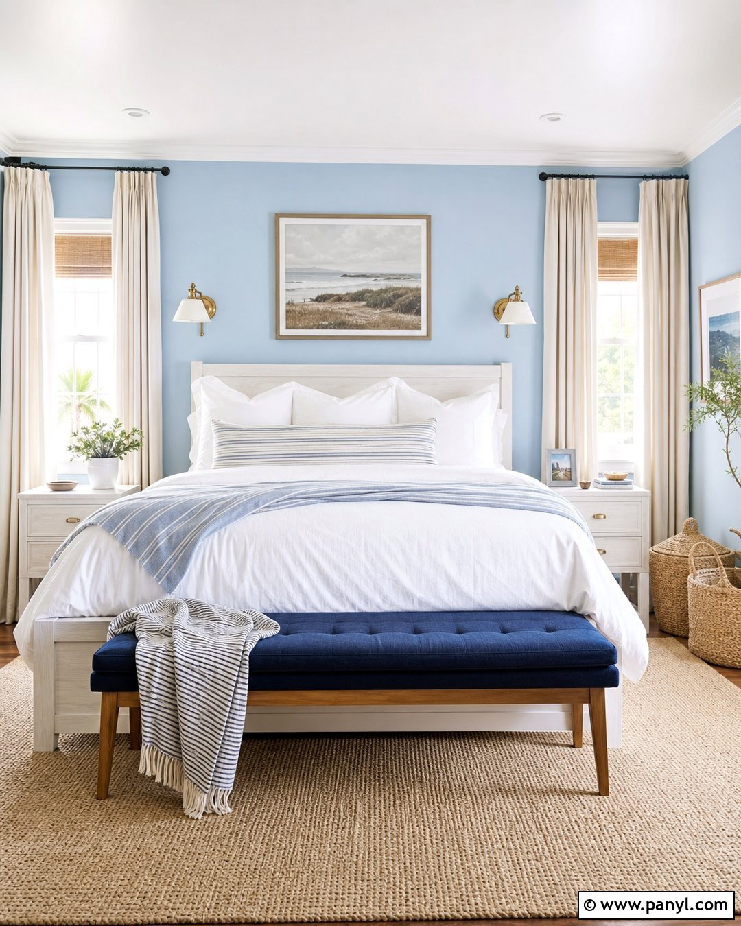 Sky Blue Wall Color - 35 home wall color ideas