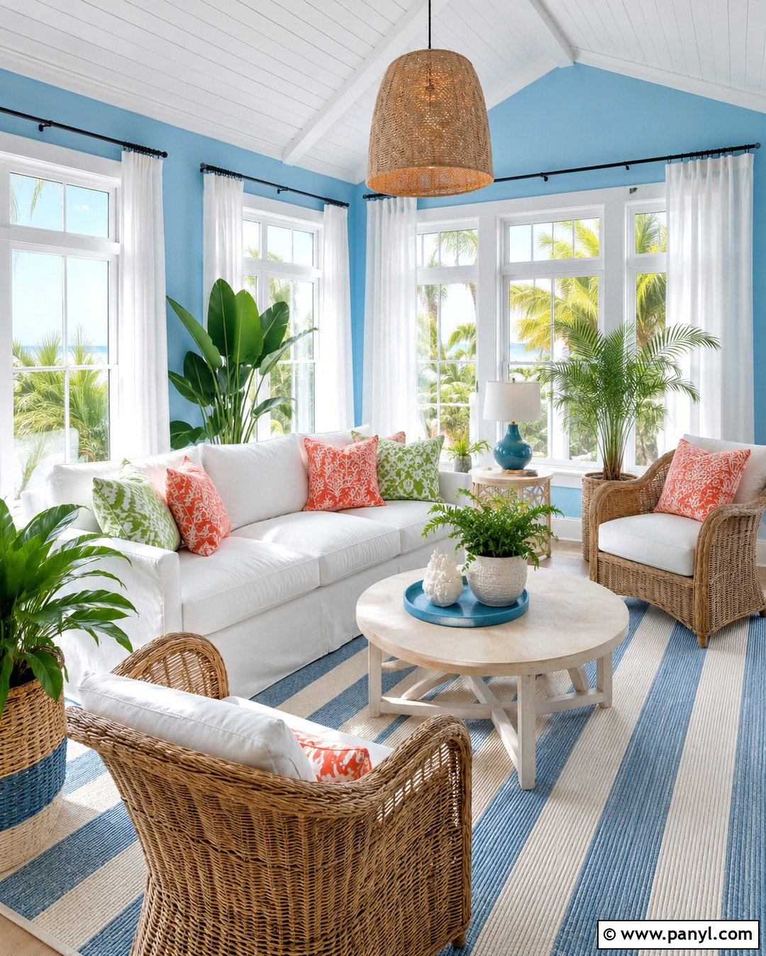 Sky Blue Walls - 20 Beachy Wall Colors