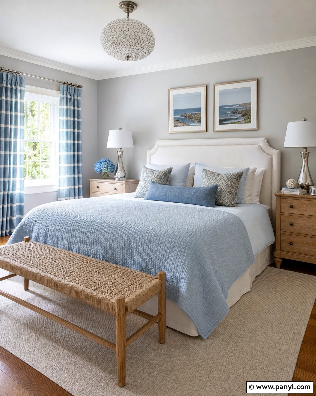 Sky Blue With Gray Walls - 35 Accent Colors With Gray Walls
