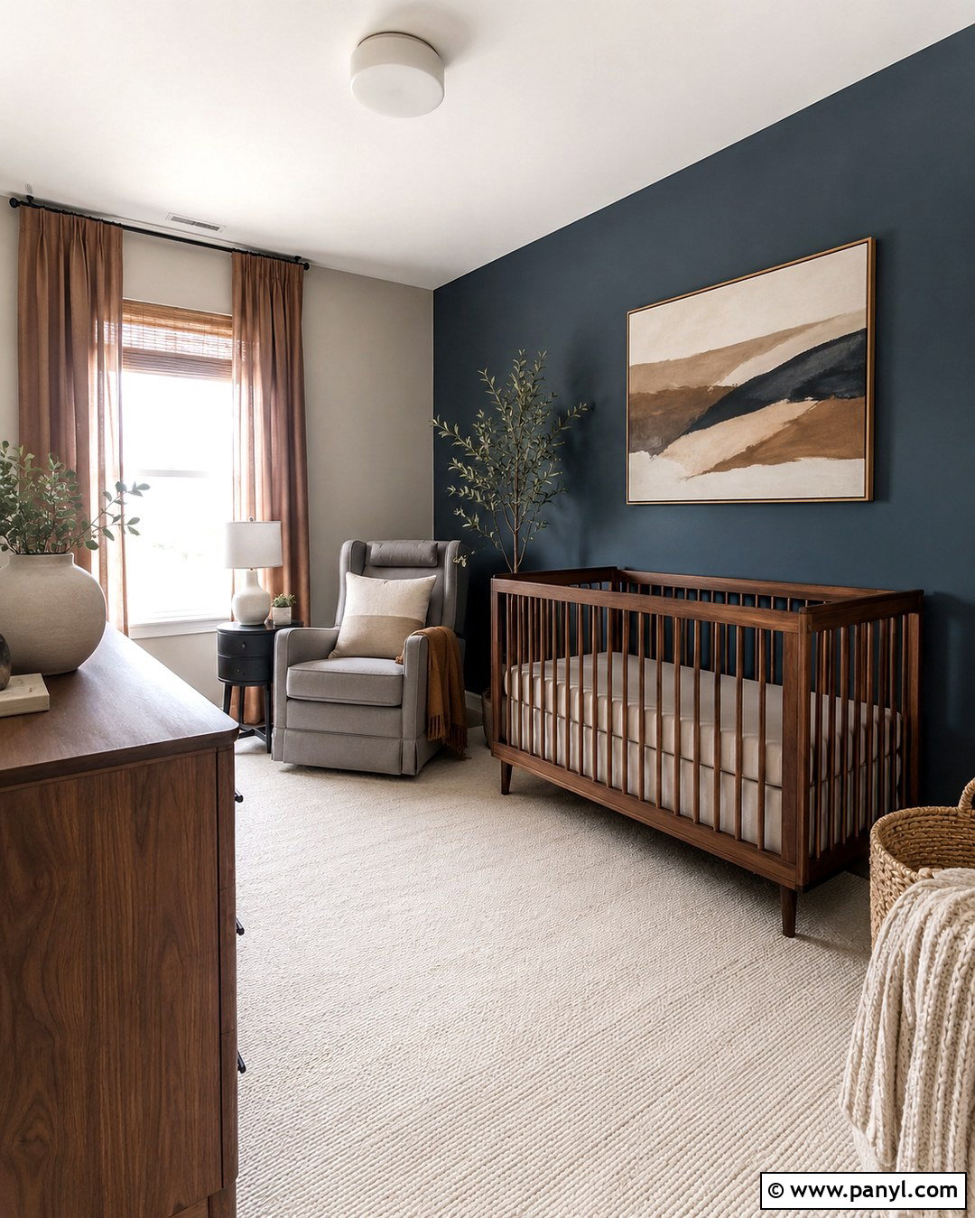 Slate Blue Accent Wall Nursery - 20 Blue Accent Wall Nursery Baby Boy Ideas