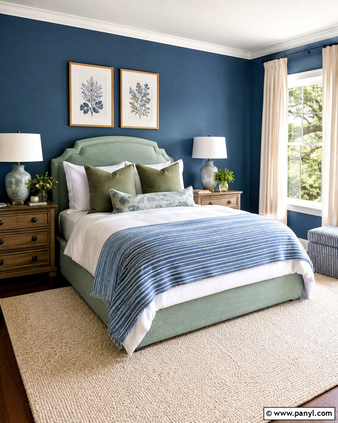 Slate Blue And Seafoam Green Guest Bedroom - 20 blue and green color scheme ideas