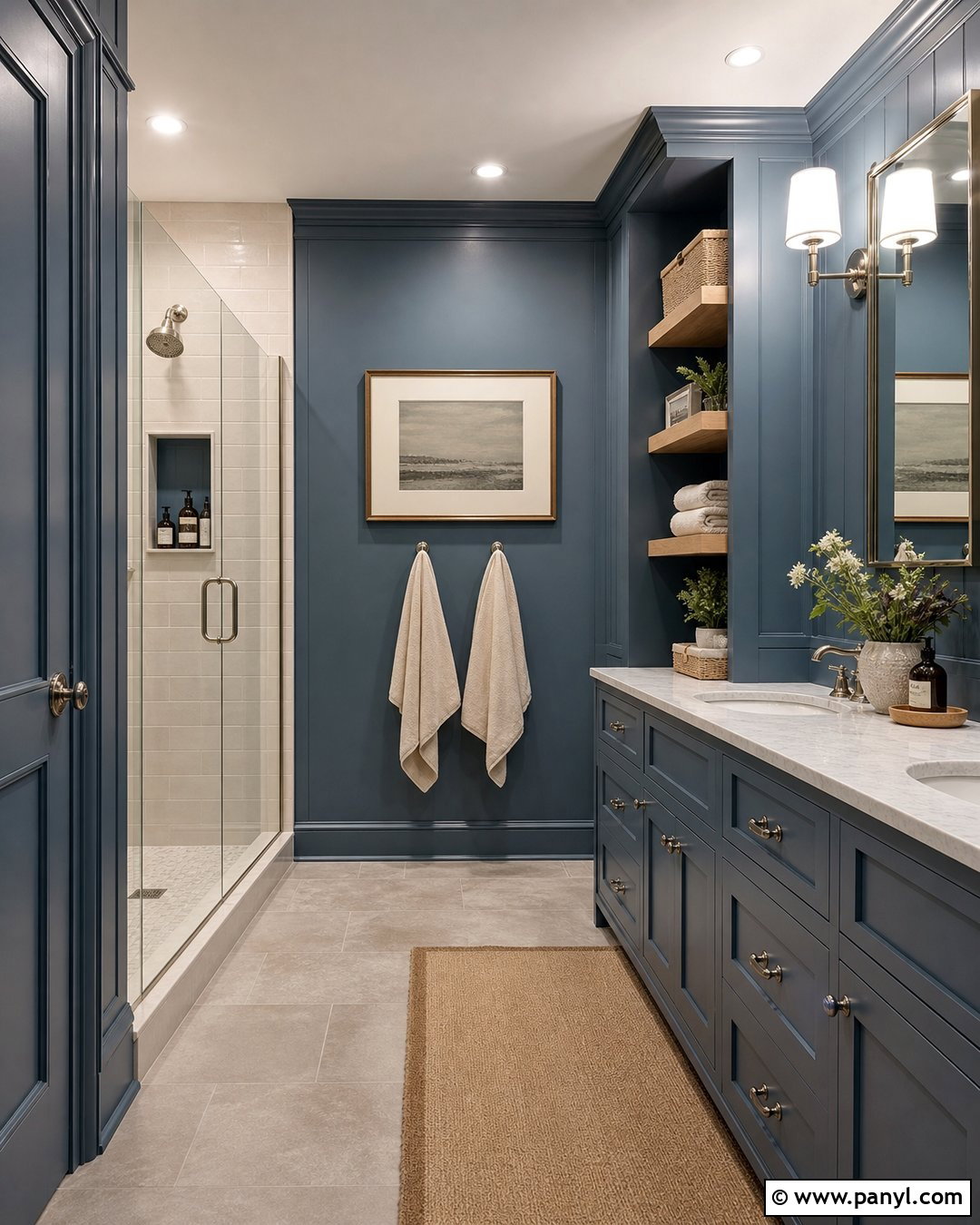 Slate Blue Bathroom - 25 Bathroom Color Trends 2027