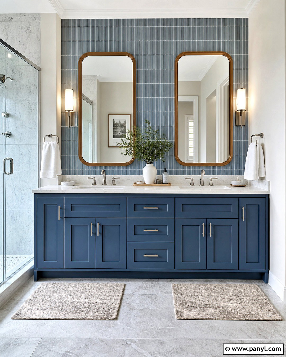 Slate Blue Bathroom Vanity - 20 bathroom vanity color ideas