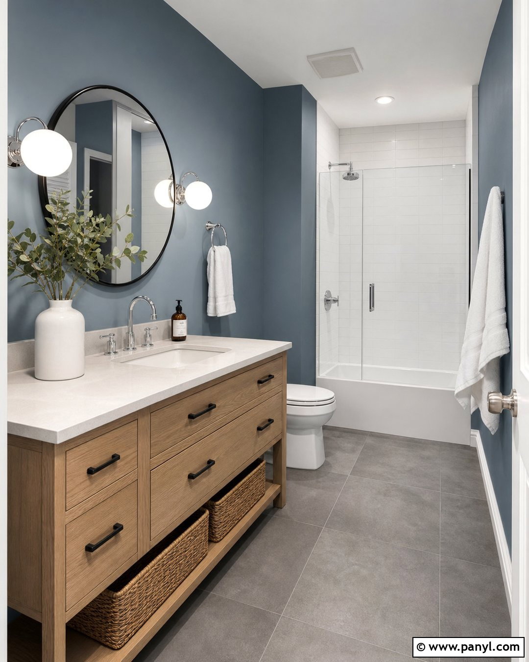 Slate Blue Bathroom Wall Color - 50 wall colour ideas