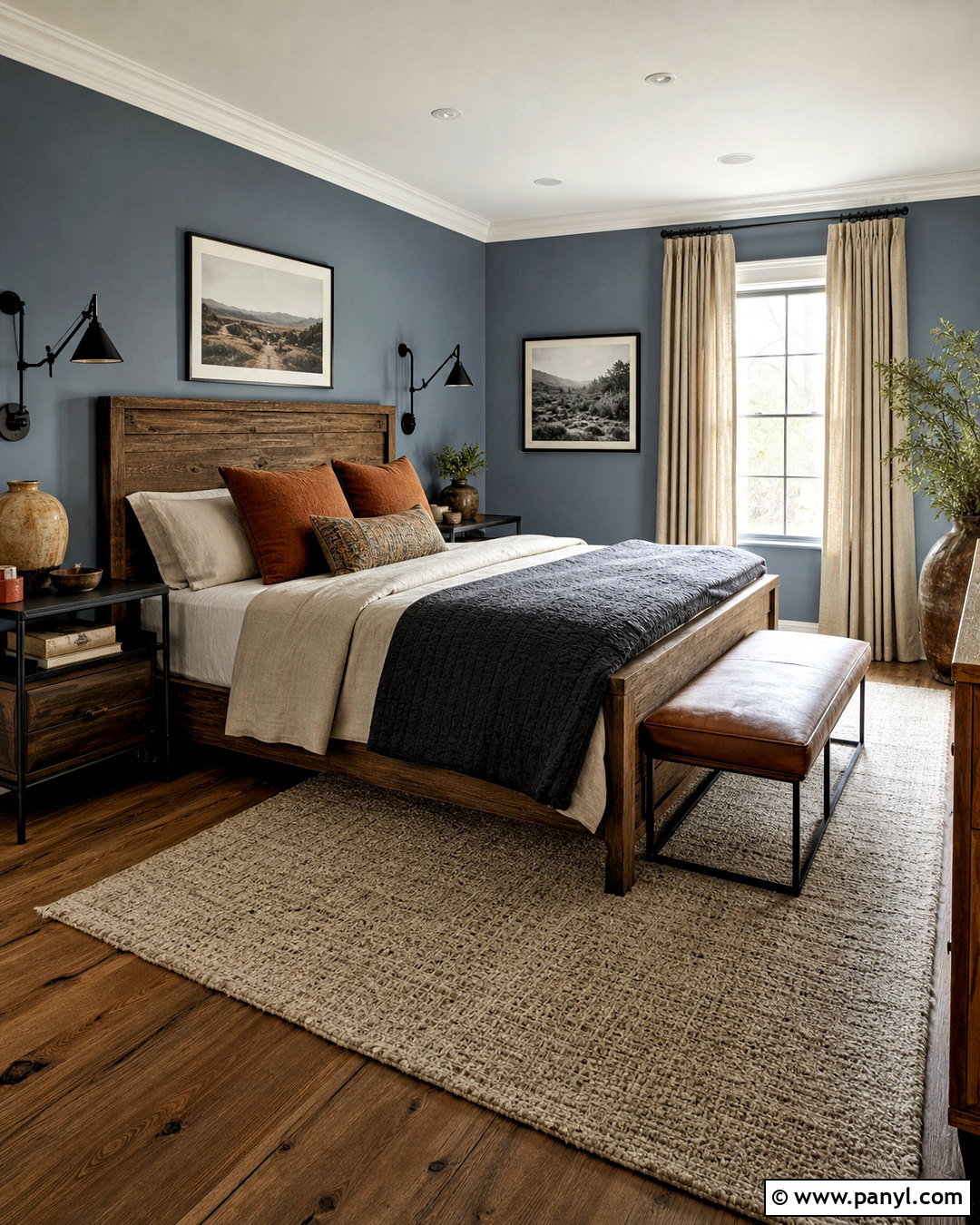 Slate Blue Bedroom - 20 blue paint colors for bedroom ideas
