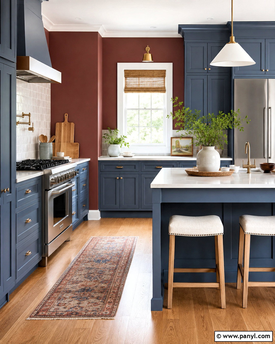 Slate Blue Cabinets With Red Walls - 20 What Color Cabinets Go With Red Walls