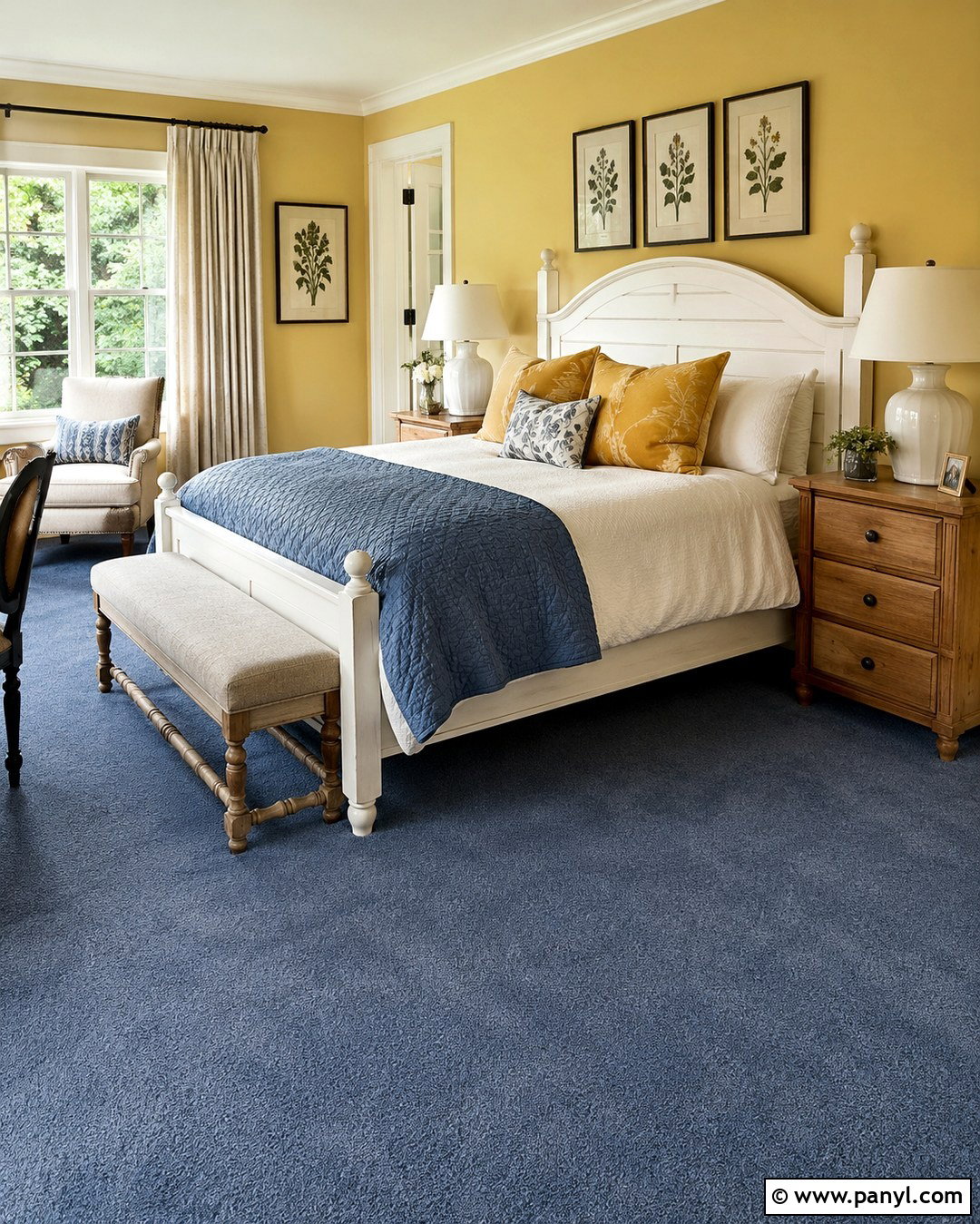 Slate Blue Carpet With Yellow Walls - 20 What Color Carpet Goes With Yellow Walls