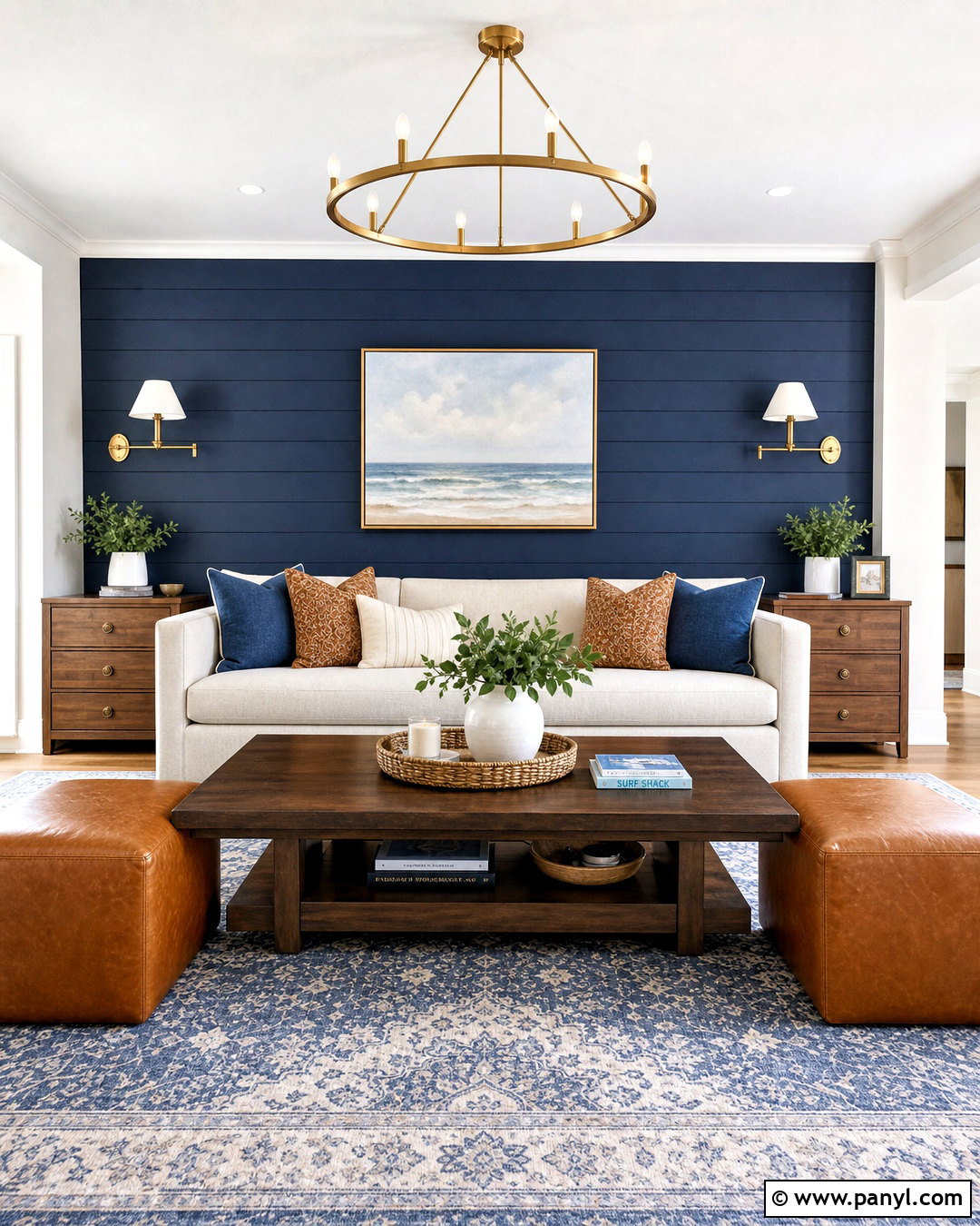 Slate Blue Family Room Accent Wall - 20 family room accent wall paint colors