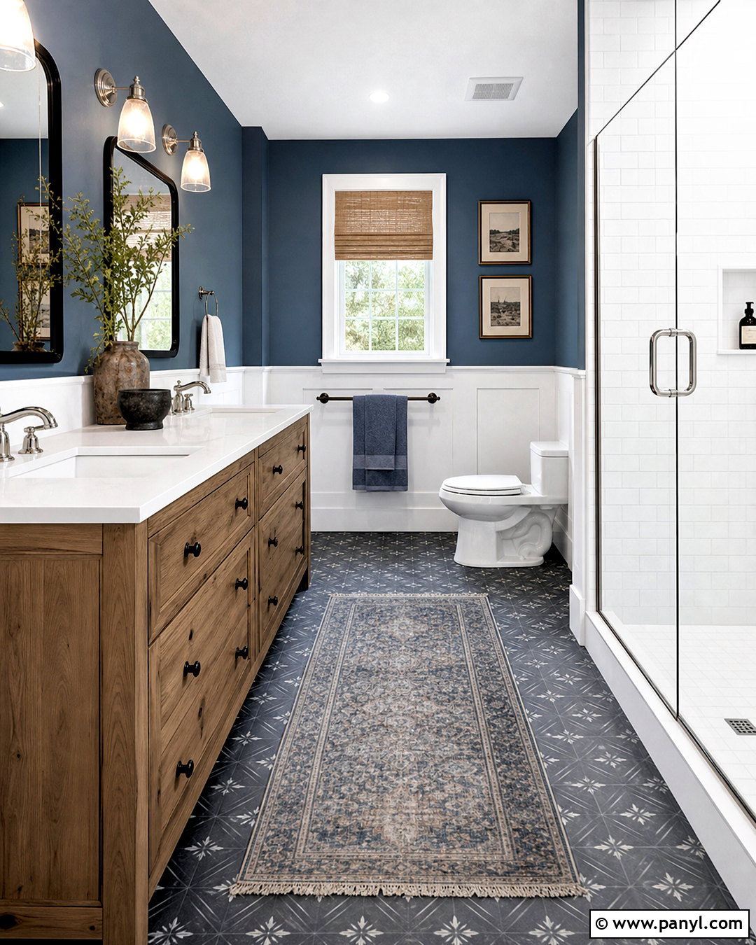 Slate Blue Farmhouse Bathroom - 20 farmhouse bathroom paint colors