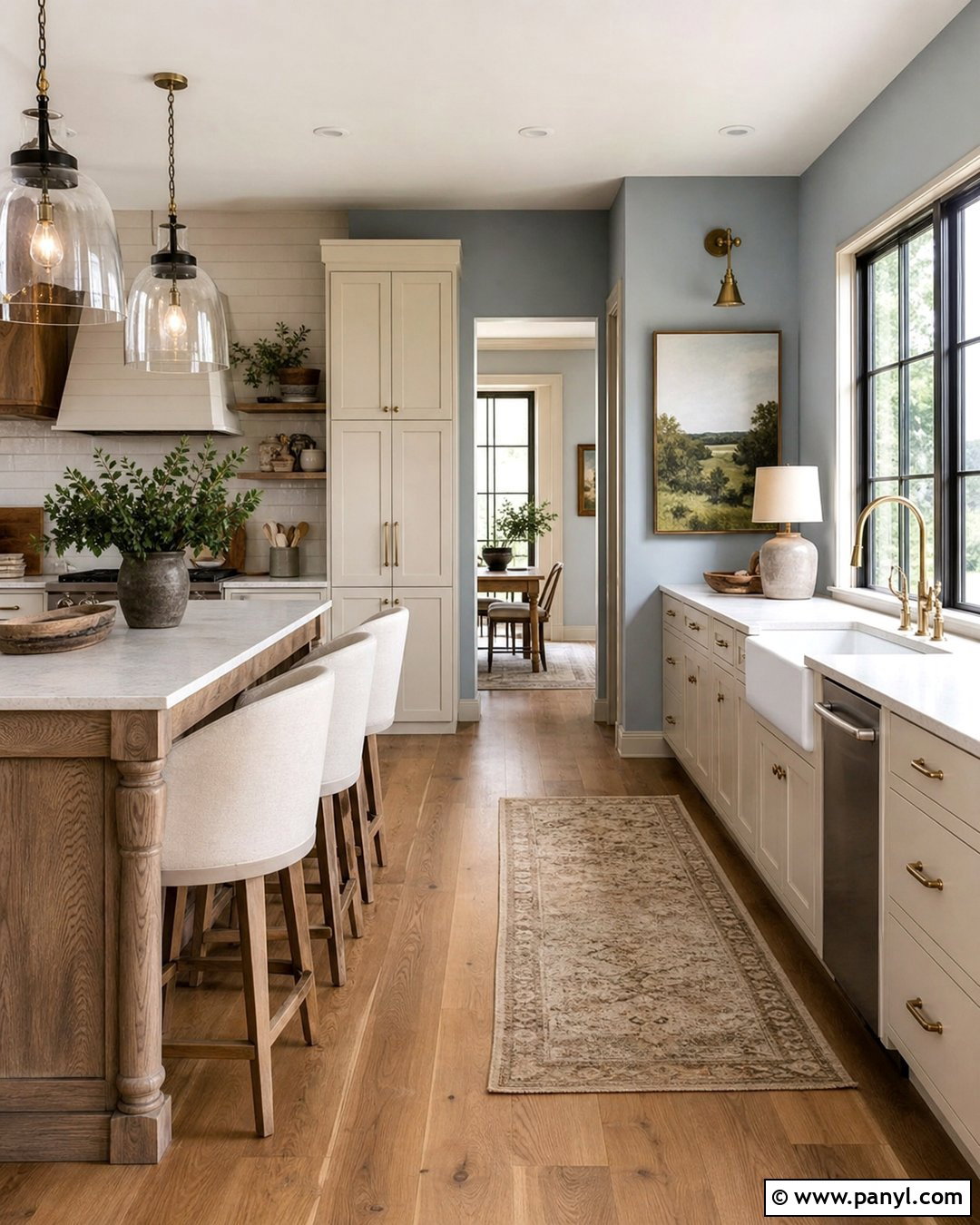 Slate Blue Farmhouse Kitchen Walls - 30 Farmhouse Kitchen Wall Colors