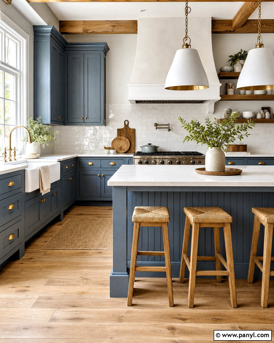 Slate Blue Farmhouse Kitchen - 20 slate blue kitchen ideas