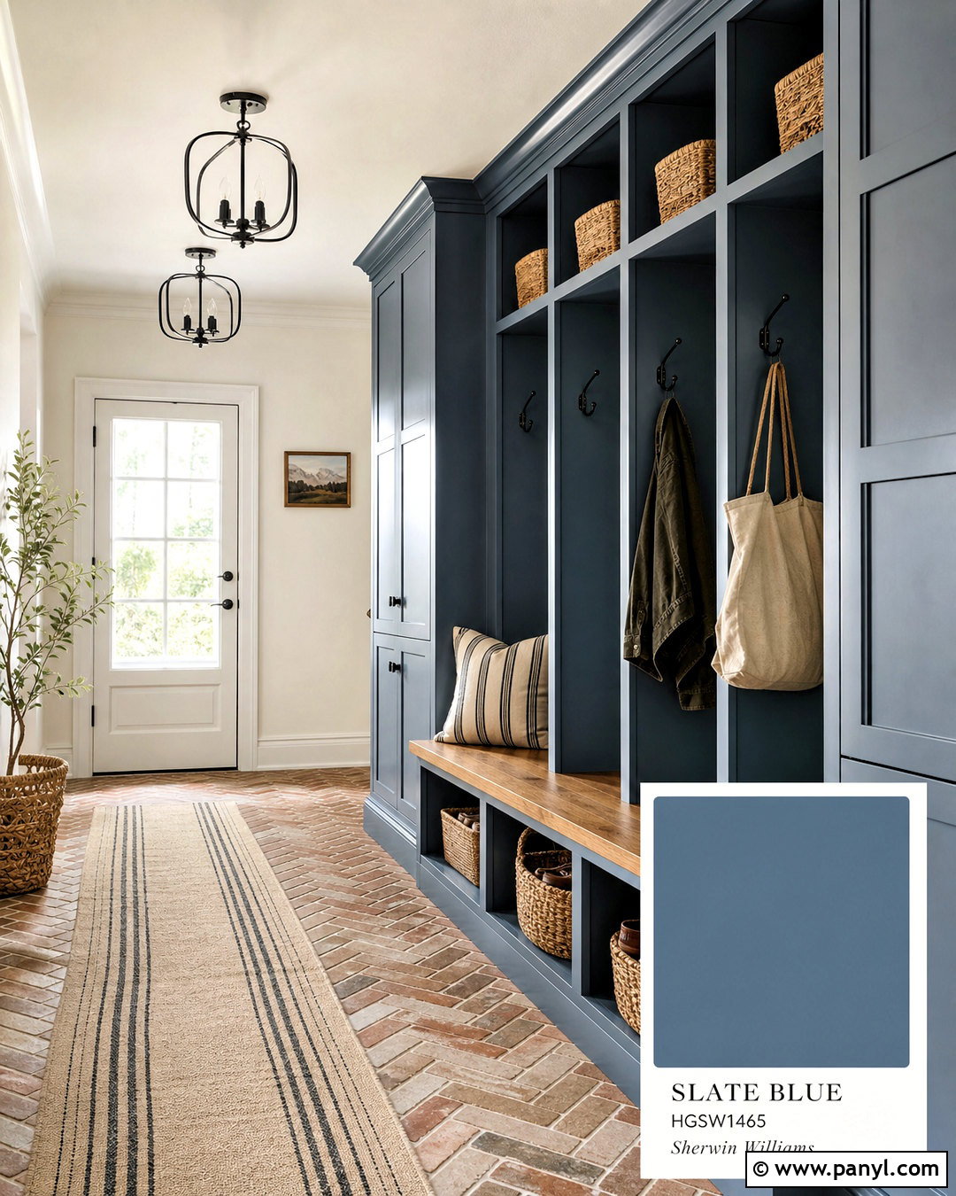 Slate Blue Farmhouse Paint Color - 20 rustic farmhouse paint colors