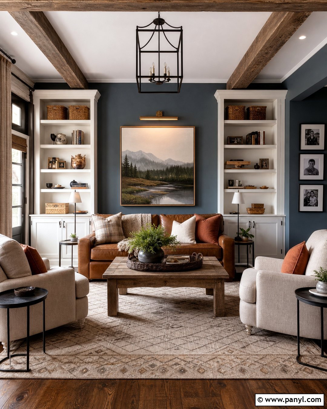 Slate Blue Farmhouse Walls - 20 Farmhouse Style Wall Colors