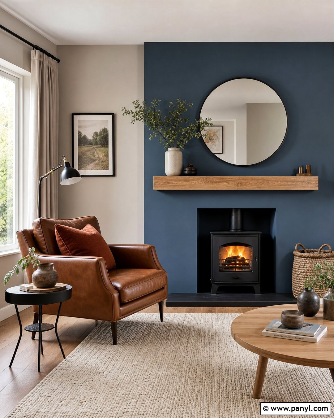Slate Blue Feature Wall - 30 Feature Wall Colours