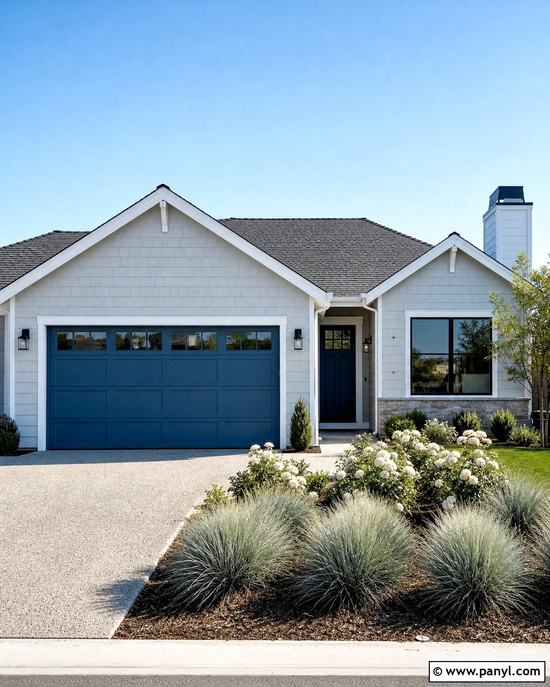 Slate Blue Garage Door - 20 garage door paint colors