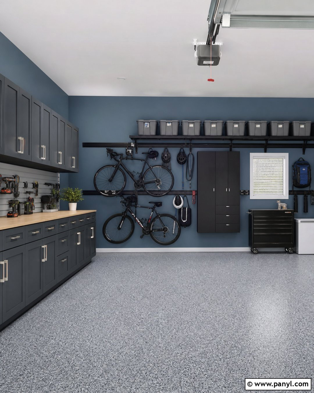 Slate Blue Garage Walls - 30 Garage Wall Colors