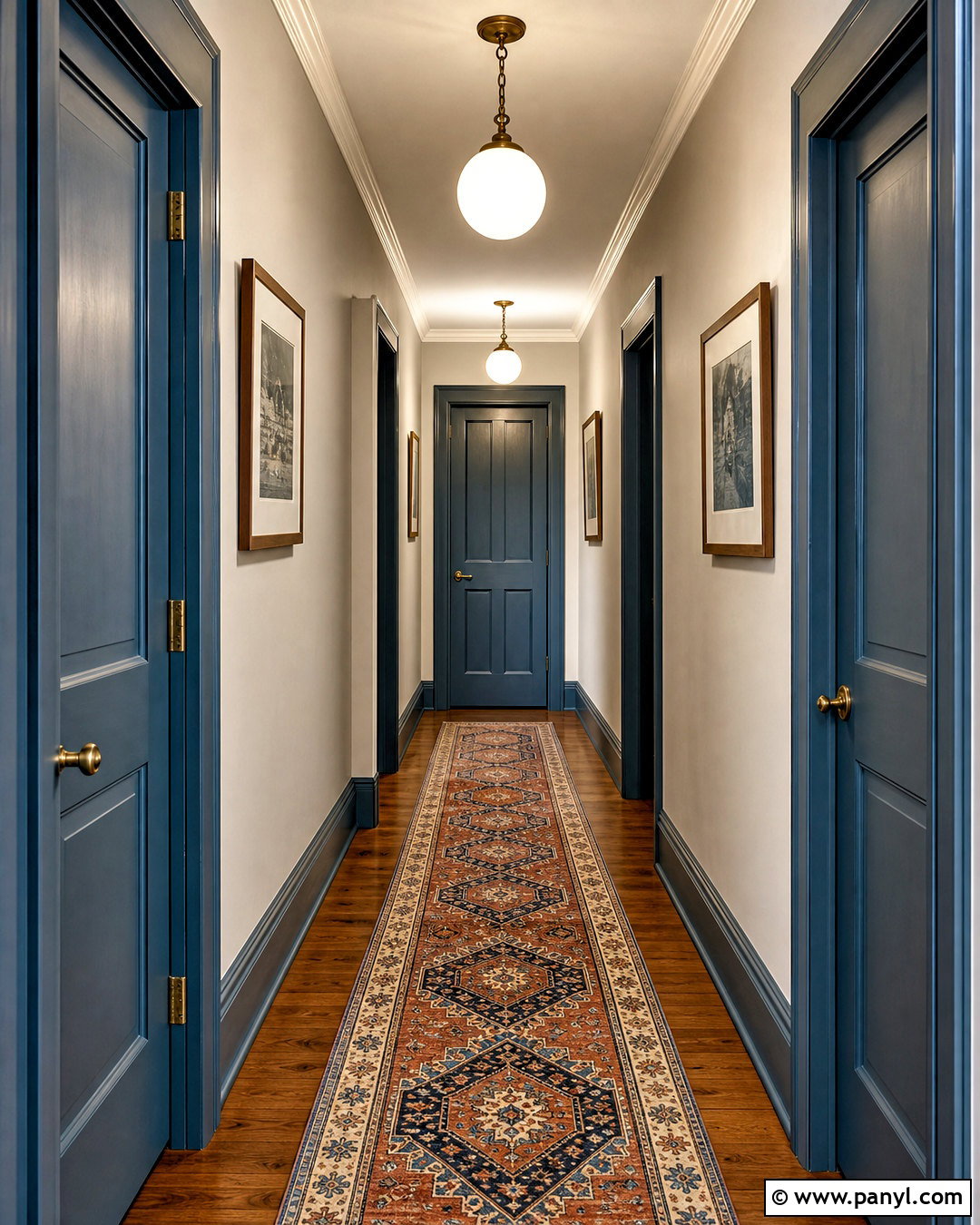 Slate Blue Hallway Doors - 20 hallway door colors