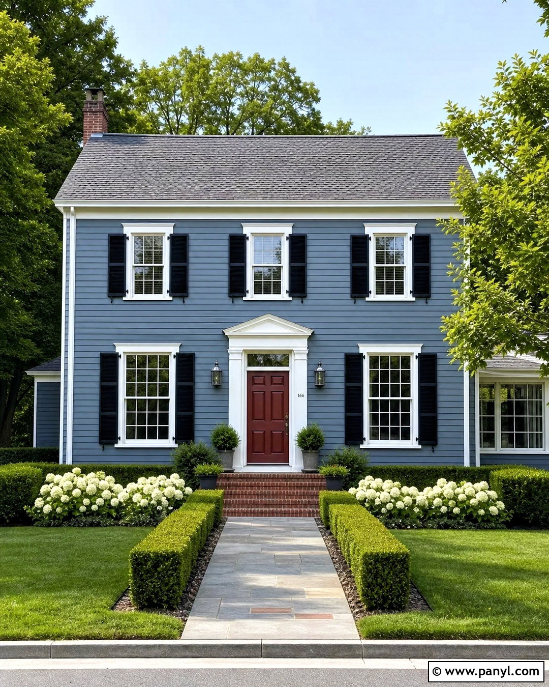 Slate Blue House Exterior - 20 house outdoor paint colors