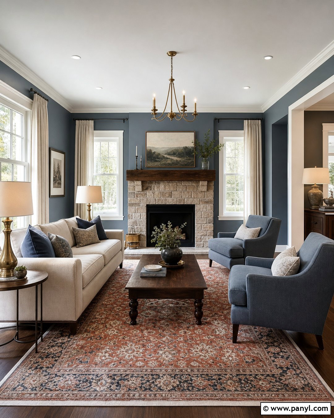 Slate Blue Interior Wall Color - 25 House Interior Wall Color Ideas