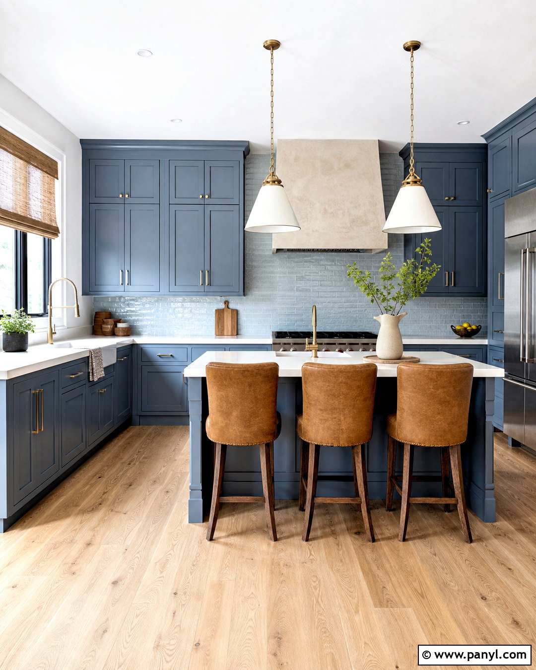Slate Blue Kitchen Cabinets - 20 kitchen cabinet color ideas
