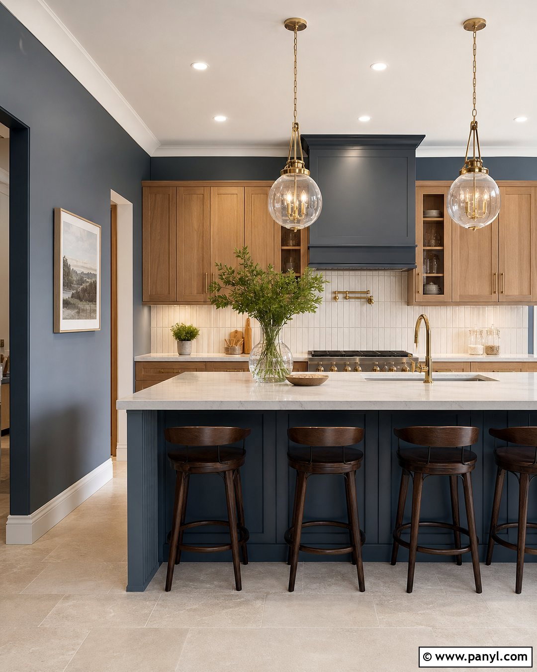 Slate Blue Kitchen Walls - 35 kitchen wall colours