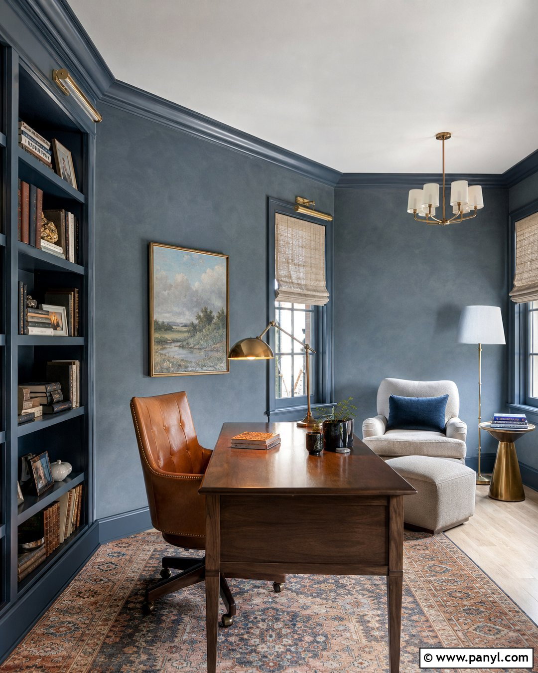Slate Blue Limewash Walls - 25 Limewash Walls Colors