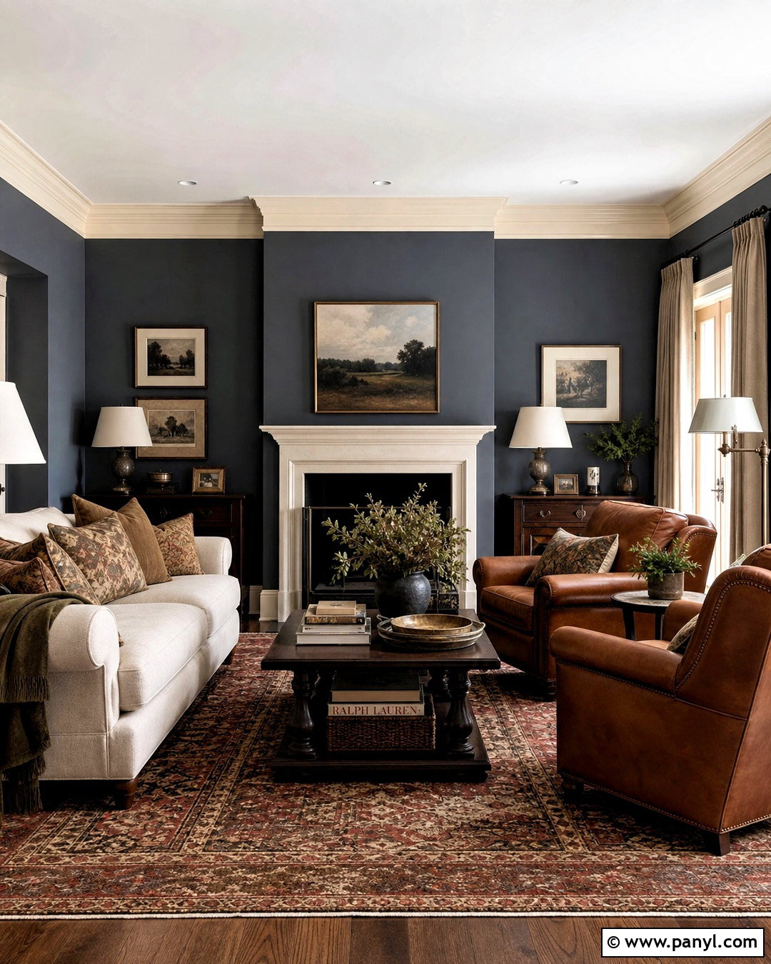 Slate Blue Living Room Paint Color - 20 cozy living room paint colors