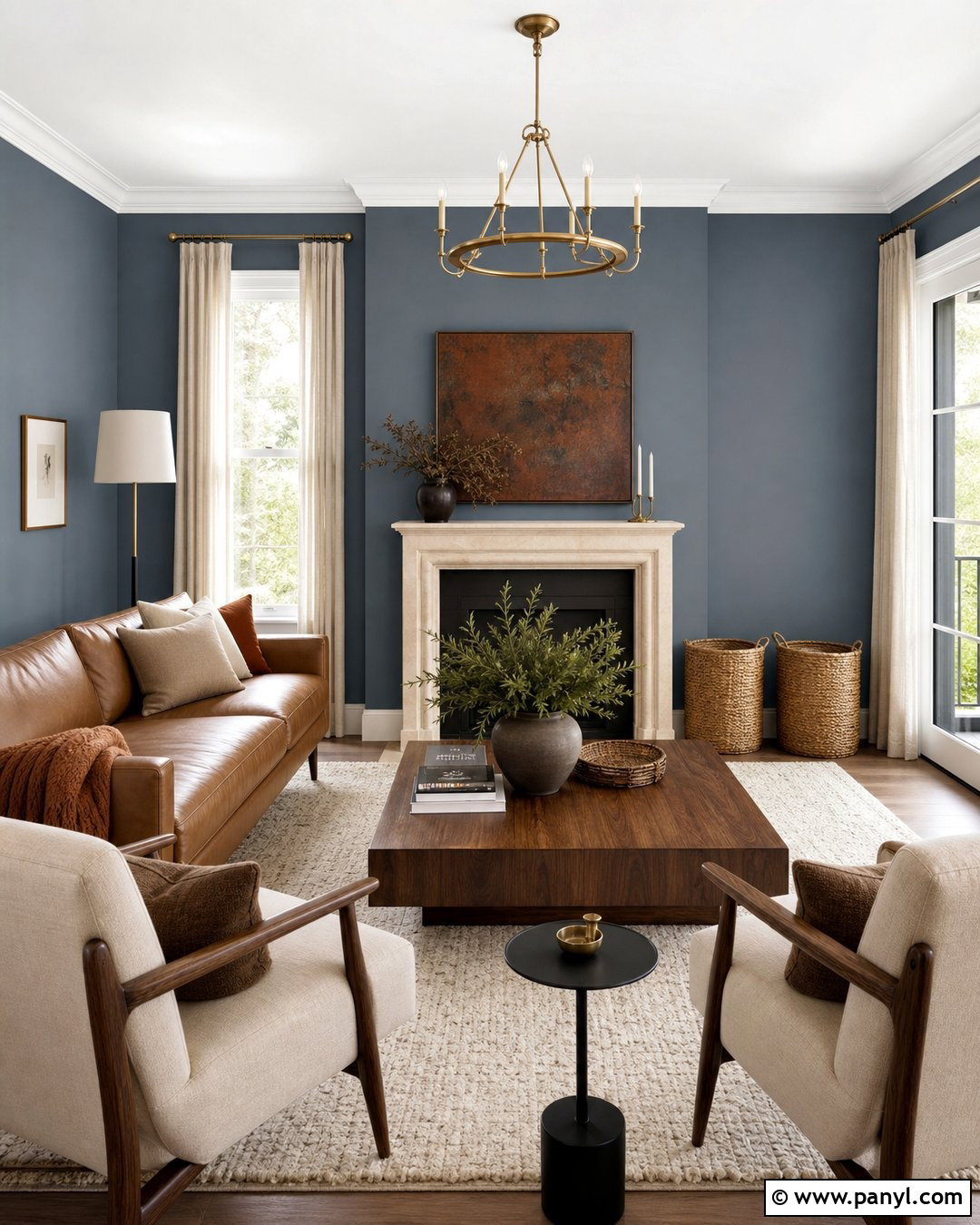 Slate Blue Living Room Wall Color - 30 Interior Wall Colors Living Room Ideas